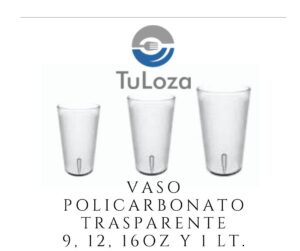 Vaso de Policarbonato resistente