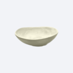 Plato de Cerámica Bowl Tulum Blanco Olga Mate 22cm